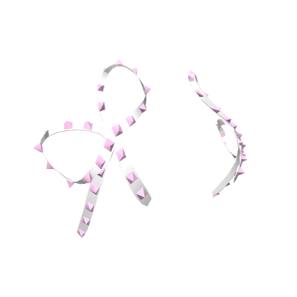 Punk Bow (White And Pink)