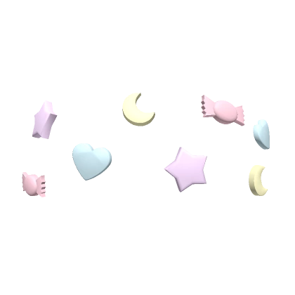 Pastel Candy Decora Clips