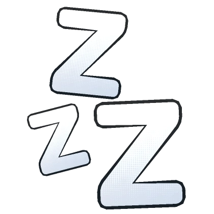 Sleepy Anime zZz - White
