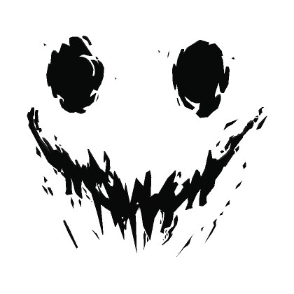 Scary Black Demon Smile [ face Mask ]