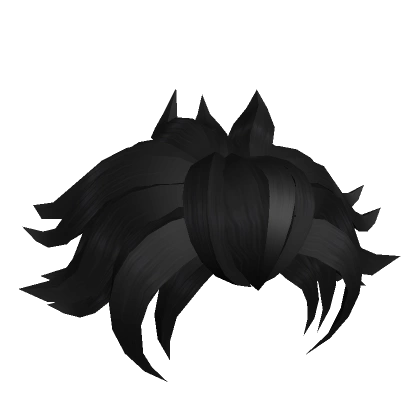 Black Messy Anime Hairstyle 17.0