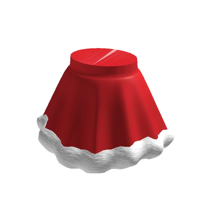 Fluffy Red Christmas Skirt