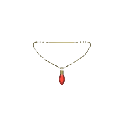 3.0 Red Christmas Light Necklace