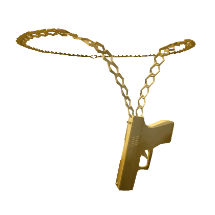 Y2K Golden Pistol Chain 