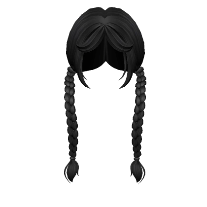 Wednesday Long Braids Nevermore Wispy (Black)