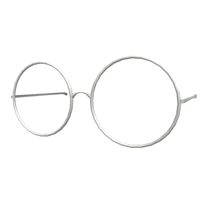 Low Thin Round Glasses Silver