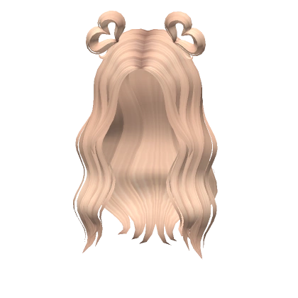 Soft Waves with Heart Buns in Blonde