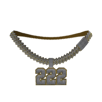 222 GOLD ICED OUT CUBAN CHAIN