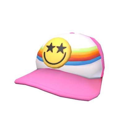 Pink Preppy Star Smile Cap