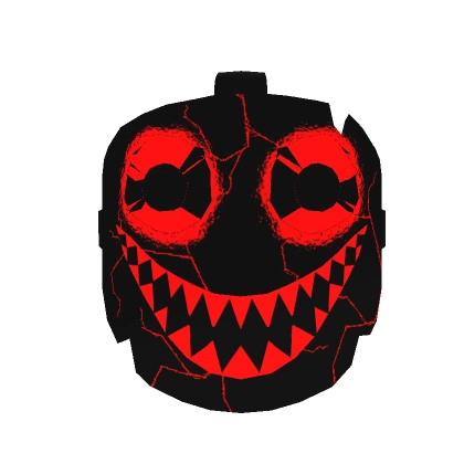 (Animated) Evil broken mask red color