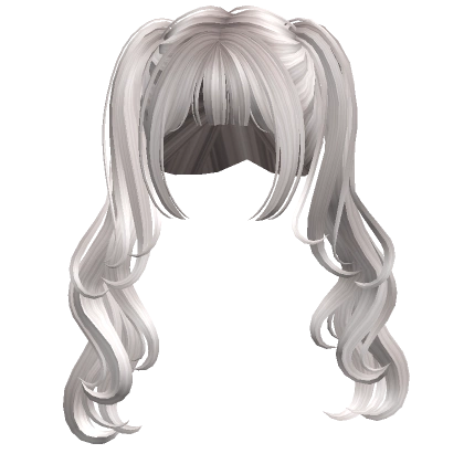Long Fluffy Pigtails(Silver)