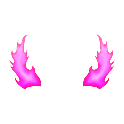 Glowing Pink Fantasy Flames Horns