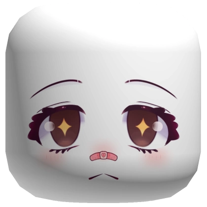 Cute Chibi Star Eyes Face Mask
