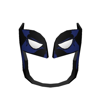 Dark Blue Comic Wolf Mask