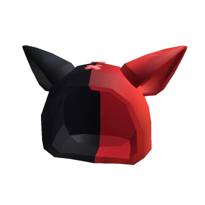 Black and Red Ear Hood
