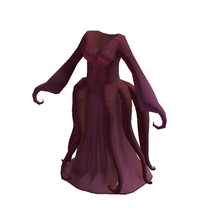 Maroon Halloween Squid Dress