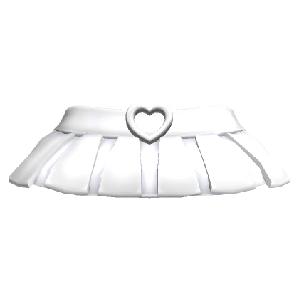 Chibi Doll Heart Skirt White