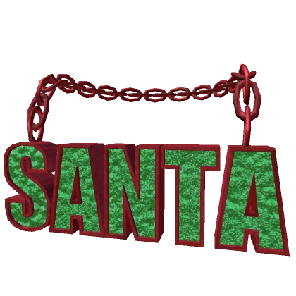 Santa's Festive Drip Chain - Red Jolly 