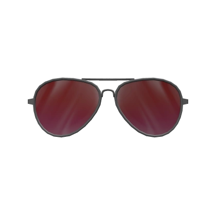 Stylish Crimson Aviators