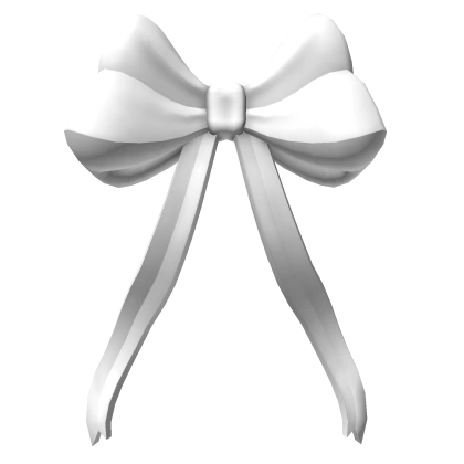 White Flowy Bow