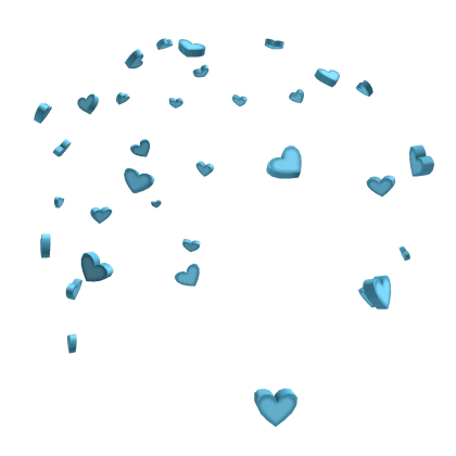 Blue Candy Heart Confetti