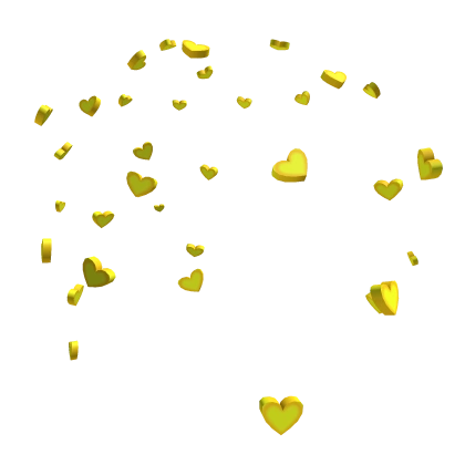 Yellow Candy Heart Confetti