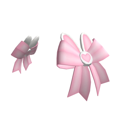 Bunny Side Bows Pink