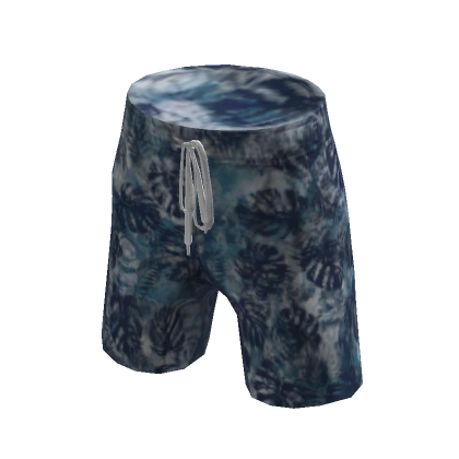 Floral Swim Trunks - Blue