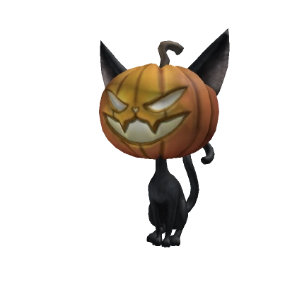 Pumpkin Black Cat Shoulder Pal