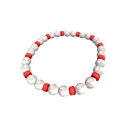 3.0 - Pearls and Red Beaded Necklace