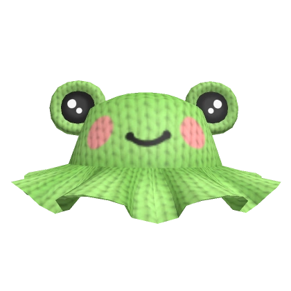Knitted Cute Frog Hat