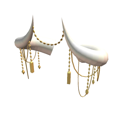 White/Gold Jewelled Horns of the Abyss