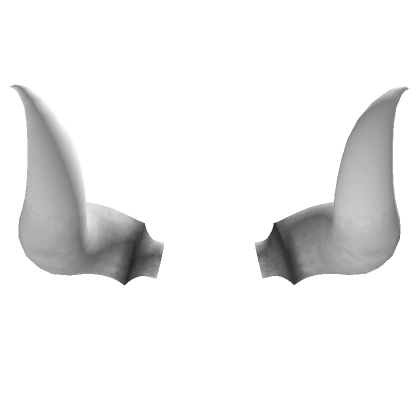 White Large Horns
