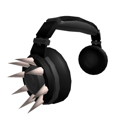 Black Spikey Headphones