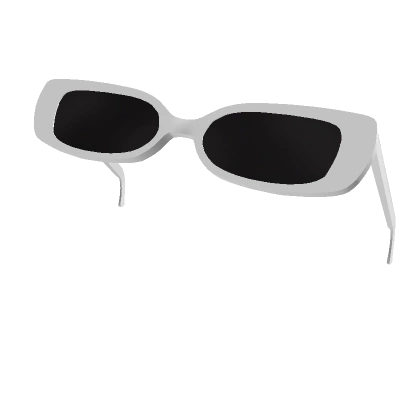 White Raised Sunglasses