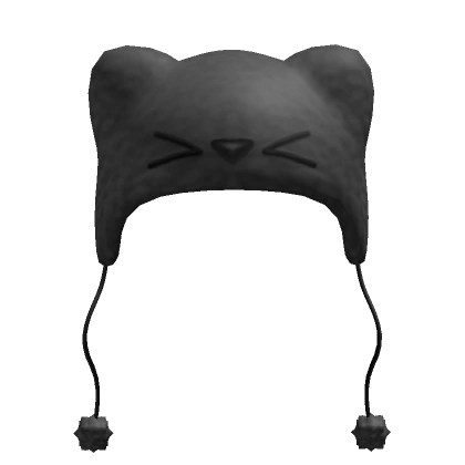 Gray Fluffy Cat Hat