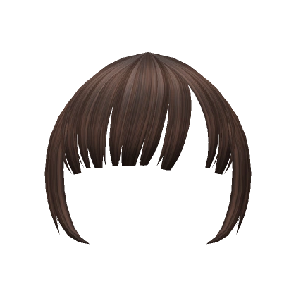 Side-Parted Full Bangs (Brown)