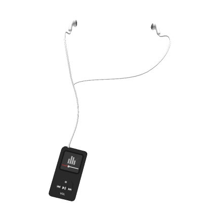 Black MP3 Player w/ Earbuds