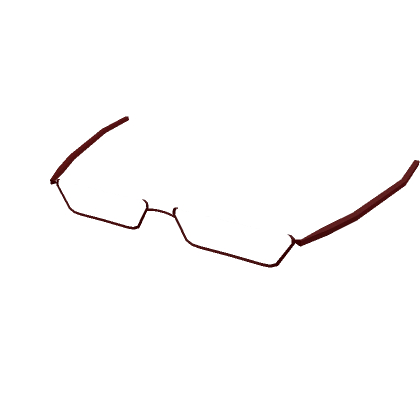 Low Frame Glasses Red