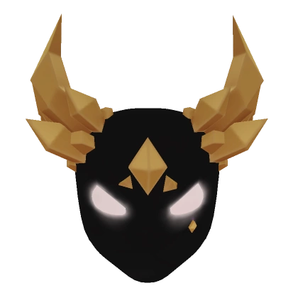 Glowing Mask of Gold Shards