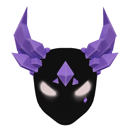 Glowing Mask of Purple Shards