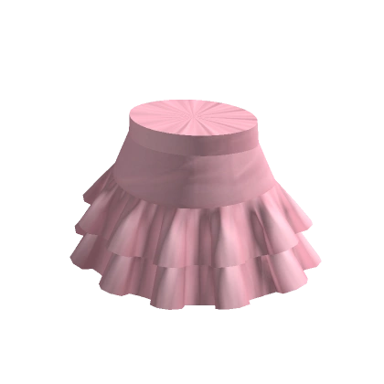 Pink Ruffle Mini Skirt