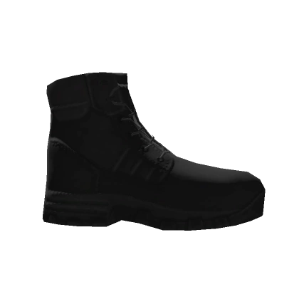 Work Boots - Black - Right