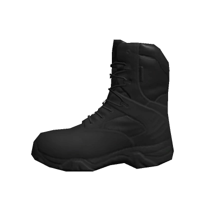 Military Boots - Black - Left